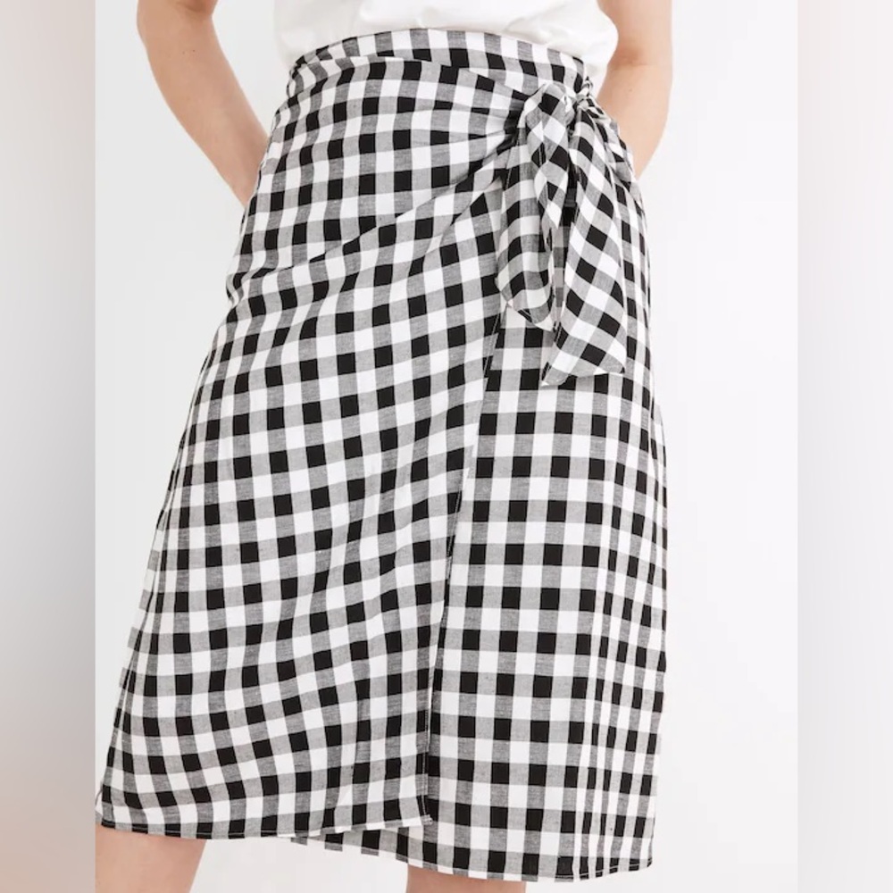 MADEWELL sarong faux-wrap midi skirt